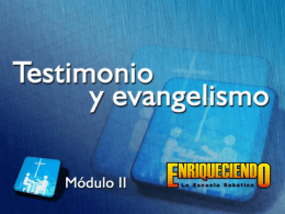 Testimonio y evangelismo
