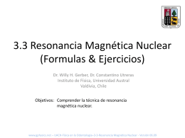 3.3 Resonancia Magnética Nuclear