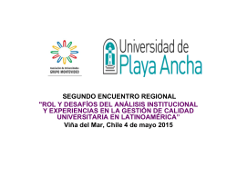 Diapositiva 1 - Asociación de Universidades Grupo Montevideo