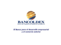 Pagos - Bancoldex
