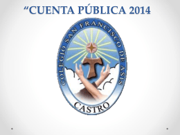 CUENTA-PUBLICA-2014 COLEGIO SAN FRANCISCO DE ASIS