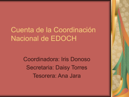 Cuenta del Coordinación Nacional de EDOCH