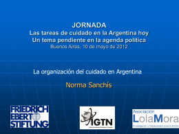 La organización del cuidado en Argentina.
