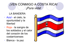 ¡VEN CONMIGO A COSTA RICA!