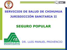 servicios de salud de chihuhua jurisdicción sanitaria ii seguro popular