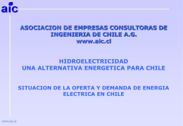 Hidroelectricidad Una Alternativa Energética Para Chile