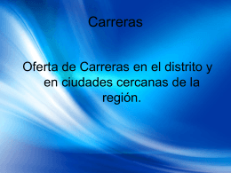 ORDEN 3 Carreras region