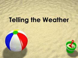Telling the Weather