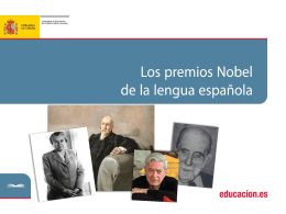 los premios Nobel de lengua española