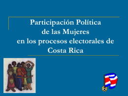 Participación Política de las Mujeres en Costa Rica