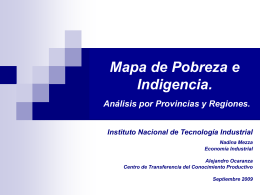Mapa de Pobreza e Indigencia. Análisis por Provincia y Regiones
