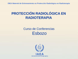 Protección Radiológica en Radioterapia.