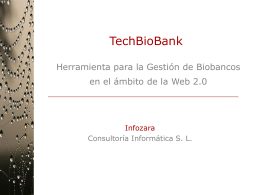 PresentationTBB - Infozara Consultoría Informática SL