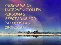 programa de intervención en personas afectadas por patologías