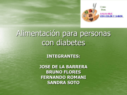 Alimentación para personas con diabetes - alimentacion