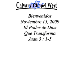 John 3: 1-5 - Calvary Chapel West