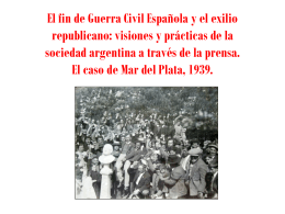El fin de Guerra Civil Española y el exilio