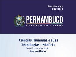 Segunda Guerra - Governo do Estado de Pernambuco