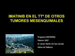 Imatinib: otras perspectivas en tumores