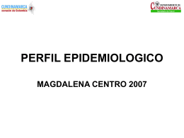 PERFIL EPIDEMIOLOGICO MAGDALENA CENTRO 2007