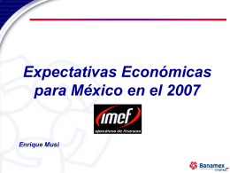 Mexico: Situación y Perspectivas económicas