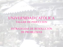 universidad catolica taller de inducción - UCAB