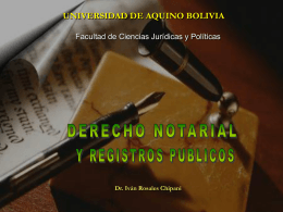 minuta - Notarios de Bolivia