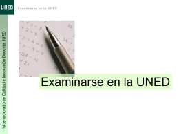 Información sobre los exámenes presenciales en la UNED