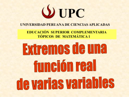 Extremos - Universidad Peruana de Ciencias Aplicadas