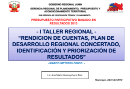 Diapositiva 1 - Gobierno Regional de Junín