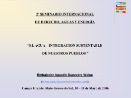 análisis 2º seminario internacional de derecho, aguas y energía