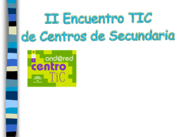 II Encuentro TIC de Centros de Secundaria