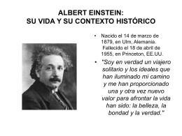Albert Einstein:Su vida y su contexto histórico