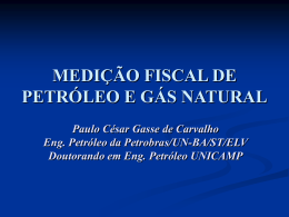 Medição de Petróleo e Gás Natural, por Paulo