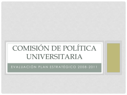 Evaluación Comisión de Política Universitaria