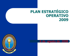 plan estratégico operativo - Universidad Colegio Mayor de
