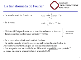 Análisis espectral con Fourier