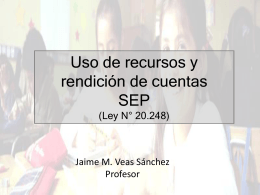 Uso recursos SEP - Asociación Chilena de Municipalidades
