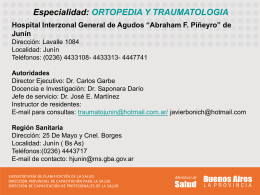 Diapositiva 1 - Hospital Interzonal General de Agudos