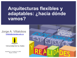Arquitecturas flexibles y adaptables
