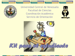 kit_para_el_estudiante - Facultad de Ciencias-UCV