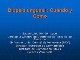 Biopsia ungueal cuando y como Bogota COL2007