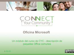 Microsoft Office - Connect Your Community 2.0