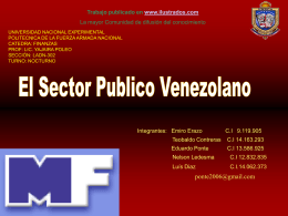 El Sector Publico Venezolano