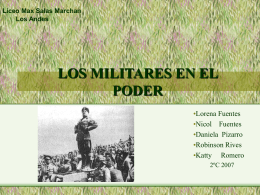 Los militares en el poder - Liceo Max Salas Marchán de Los Andes