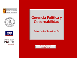 Powerpoint de Eduardo Robledo - Posgrado en comunicación política