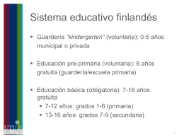 Sistema Educativo de Finlandia
