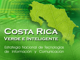 Costa Rica Verde e Inteligente. Estrategia Nacional de