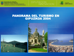 Panorama del turismo en Gipuzkoa 2004