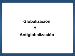 Globalización y Antiglobalización